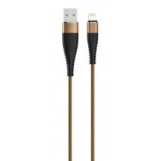 Кабель Partner/Olmio USB to Apple Lightning 1.2м 2.1А Solid коричневый
