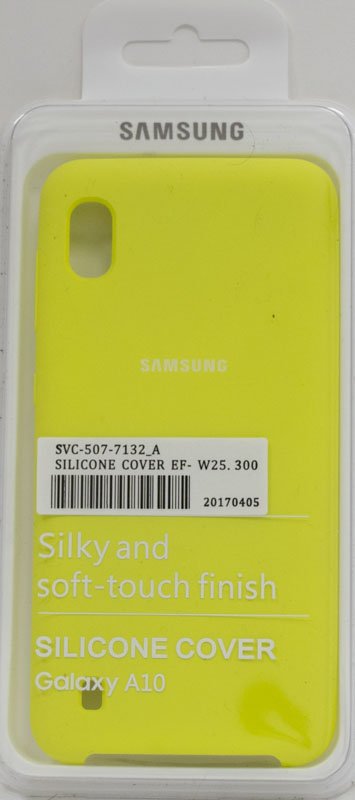 Накладка SILICONE COVER на Samsung Galaxy A10 Неоново-желтый